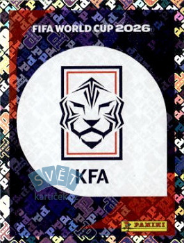 Emblem South Korea samolepka Panini World Cup 2026 #KOR1