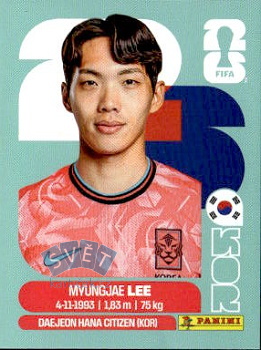 Myung-jae Lee South Korea samolepka Panini World Cup 2026 #KOR9
