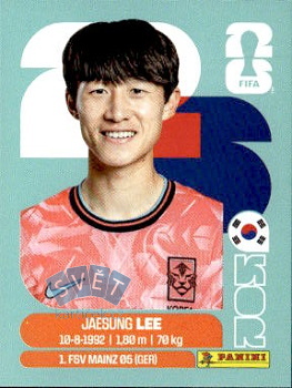 Jae-sung Lee South Korea samolepka Panini World Cup 2026 #KOR10