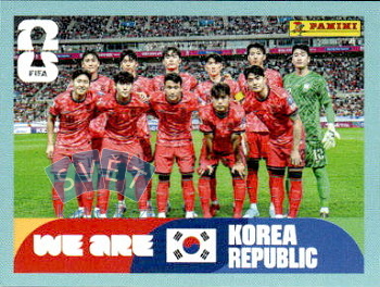 Team Photo South Korea samolepka Panini World Cup 2026 #KOR13