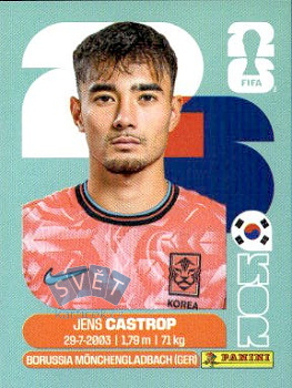 Jens Castrop South Korea samolepka Panini World Cup 2026 #KOR15