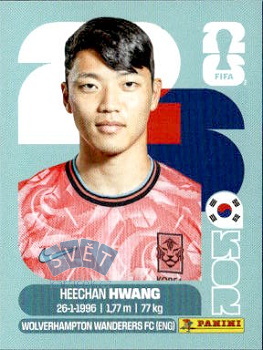 Hee-chan Hwang South Korea samolepka Panini World Cup 2026 #KOR19
