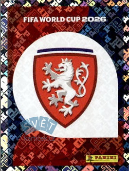 Emblem Czech Republic samolepka Panini World Cup 2026 #CZE1
