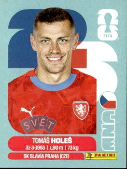 Tomas Holes Czech Republic samolepka Panini World Cup 2026 #CZE7