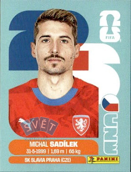 Michal Sadilek Czech Republic samolepka Panini World Cup 2026 #CZE9