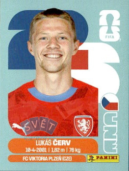 Lukas Cerv Czech Republic samolepka Panini World Cup 2026 #CZE11