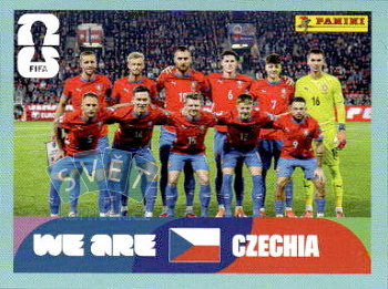 Team Photo Czech Republic samolepka Panini World Cup 2026 #CZE13