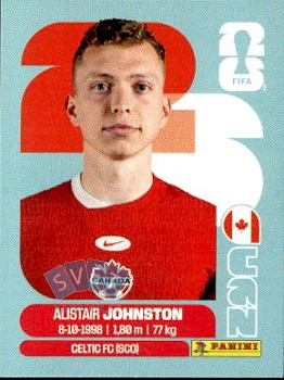 Alistair Johnston Canada samolepka Panini World Cup 2026 #CAN4