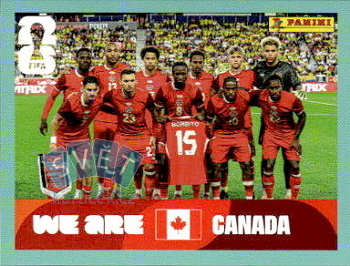 Team Photo Canada samolepka Panini World Cup 2026 #CAN13
