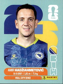 Amir Hadziahmetovic Bosnia and Herzegovina samolepka Panini World Cup 2026 #BIH8