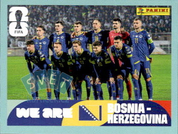Team Photo Bosnia and Herzegovina samolepka Panini World Cup 2026 #BIH13