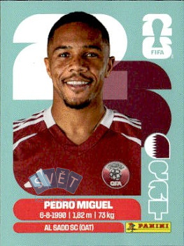 Pedro Miguel Qatar samolepka Panini World Cup 2026 #QAT7