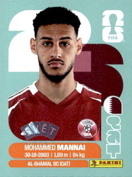 Mohamed Al-Mannai Qatar samolepka Panini World Cup 2026 #QAT9