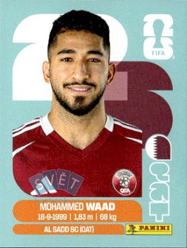 Mohammed Waad Qatar samolepka Panini World Cup 2026 #QAT14