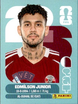 Edmilson Junior Qatar samolepka Panini World Cup 2026 #QAT17