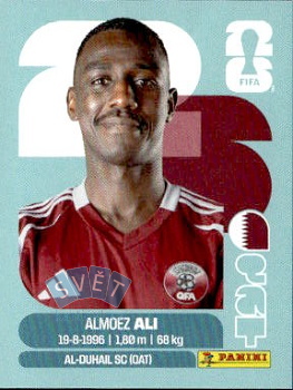 Almoez Ali Qatar samolepka Panini World Cup 2026 #QAT20