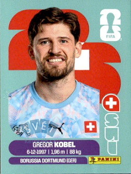 Gregor Kobel Switzerland samolepka Panini World Cup 2026 #SUI2