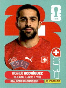 Ricardo Rodriguez Switzerland samolepka Panini World Cup 2026 #SUI5