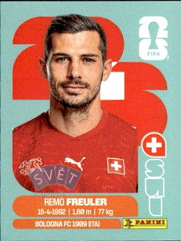 Remo Freuler Switzerland samolepka Panini World Cup 2026 #SUI11