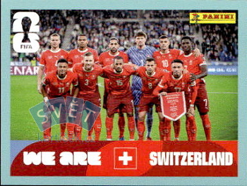Team Photo Switzerland samolepka Panini World Cup 2026 #SUI13