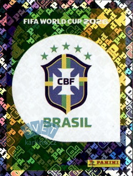 Emblem Brazil samolepka Panini World Cup 2026 #BRA1