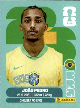 Joao Pedro Brazil samolepka Panini World Cup 2026 #BRA16