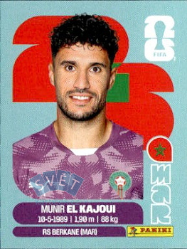 Munir El Kajoui Morocco samolepka Panini World Cup 2026 #MAR3