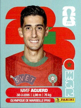 Nayef Aguerd Morocco samolepka Panini World Cup 2026 #MAR6