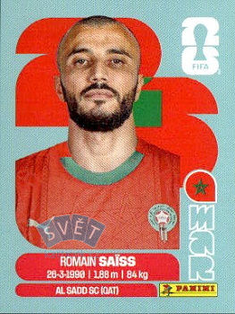 Romain Saiss Morocco samolepka Panini World Cup 2026 #MAR7