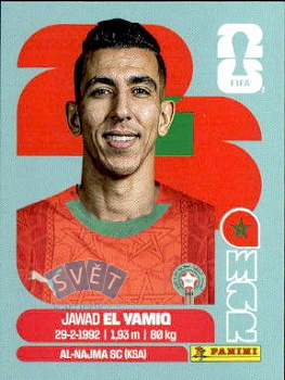 Jawad El Yamiq Morocco samolepka Panini World Cup 2026 #MAR8