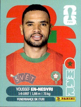 Youssef En-Nesyri Morocco samolepka Panini World Cup 2026 #MAR16