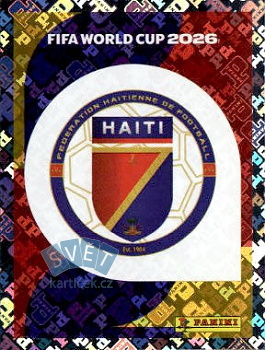 Emblem Haiti samolepka Panini World Cup 2026 #HAI1