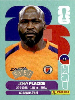 Johny Placide Haiti samolepka Panini World Cup 2026 #HAI2