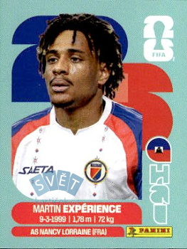 Martin Experience Haiti samolepka Panini World Cup 2026 #HAI4