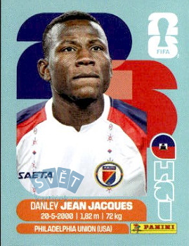 Danley Jean Jacques Haiti samolepka Panini World Cup 2026 #HAI11