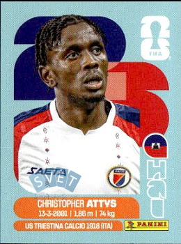 Christopher Attys Haiti samolepka Panini World Cup 2026 #HAI14