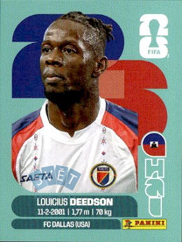 Louicius Deedson Haiti samolepka Panini World Cup 2026 #HAI19