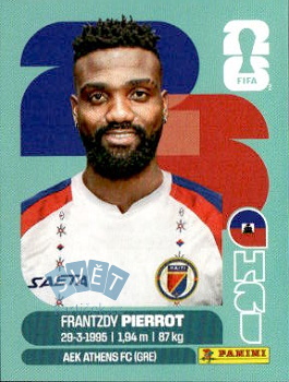 Frantzdy Pierrot Haiti samolepka Panini World Cup 2026 #HAI20
