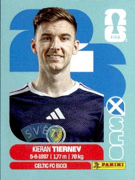 Kieran Tierney Scotland samolepka Panini World Cup 2026 #SCO4