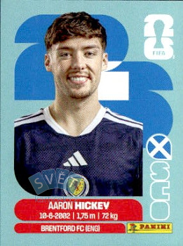 Aaron Hickey Scotland samolepka Panini World Cup 2026 #SCO5