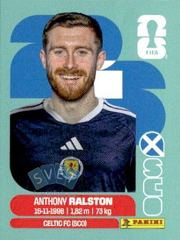 Anthony Ralston Scotland samolepka Panini World Cup 2026 #SCO9