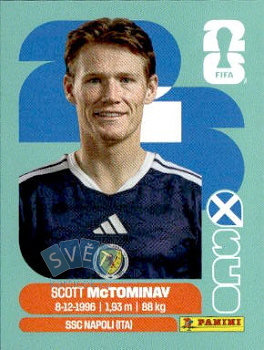Scott McTominay Scotland samolepka Panini World Cup 2026 #SCO11