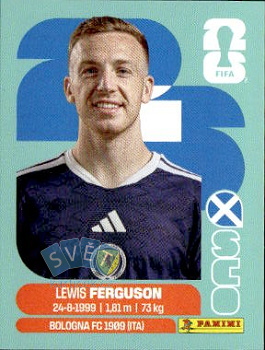 Lewis Ferguson Scotland samolepka Panini World Cup 2026 #SCO14