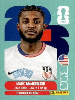 Mark McKenzie USA samolepka Panini World Cup 2026 #USA5