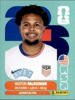 Weston McKenny USA samolepka Panini World Cup 2026 #USA10