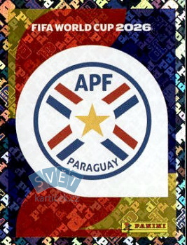 Emblem Paraguay samolepka Panini World Cup 2026 #PAR1