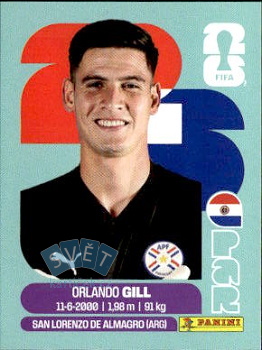 Orlando Gill Paraguay samolepka Panini World Cup 2026 #PAR3