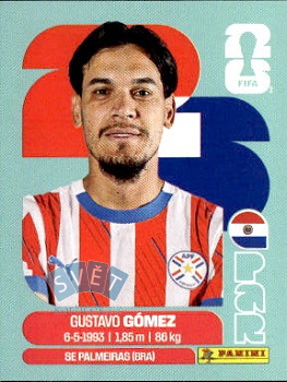 Gustavo Gomez Paraguay samolepka Panini World Cup 2026 #PAR4