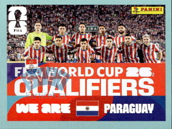 Team Photo Paraguay samolepka Panini World Cup 2026 #PAR13
