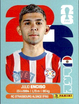Julio Enciso Paraguay samolepka Panini World Cup 2026 #PAR15
